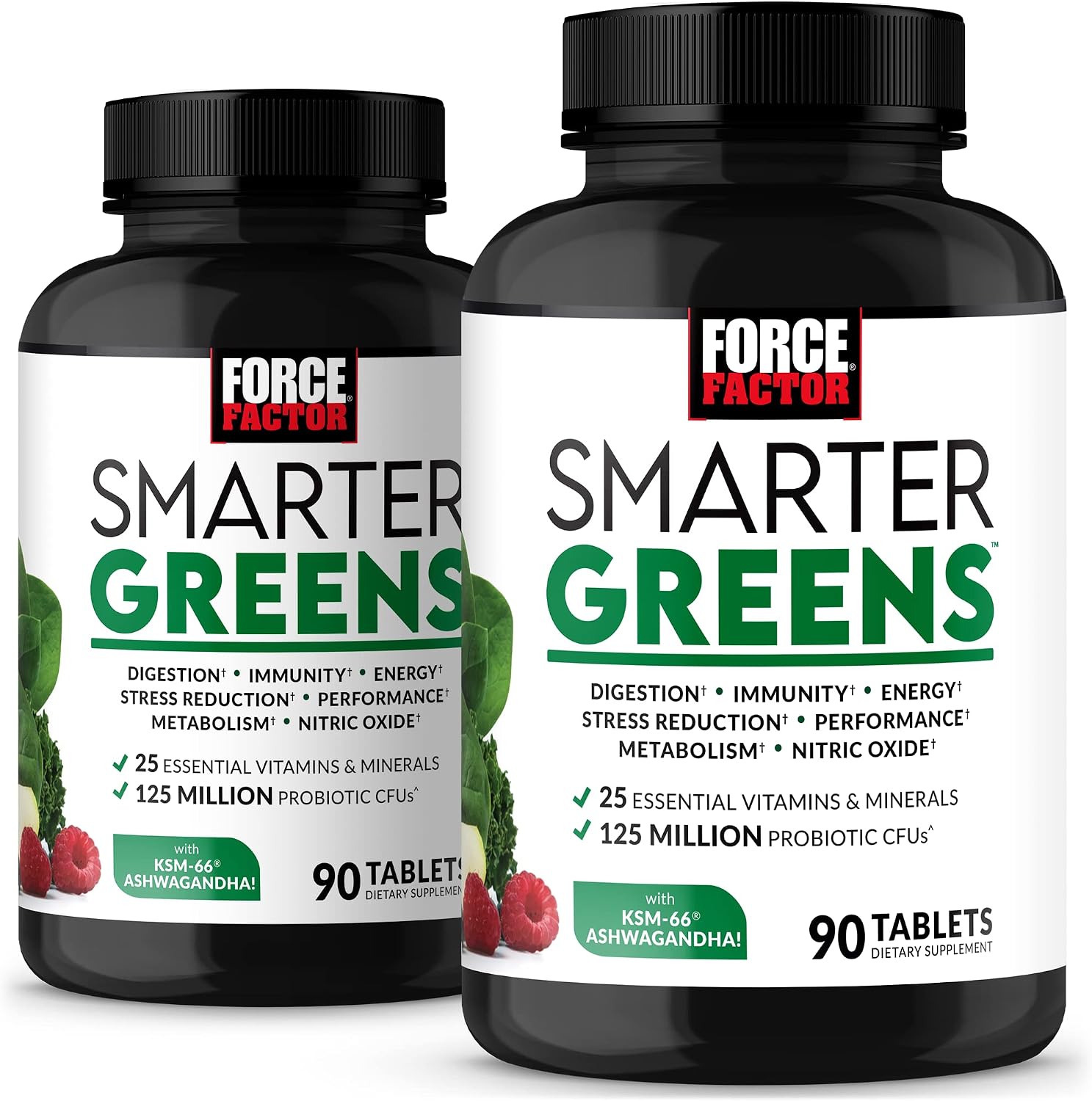 Force Factor Smarter Greens Tablets - 90 Comprimidos