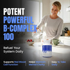 Nutra Wave Super B Complex, Complejo B de Alta Potencia con Colina y Mio-Inositol, 60 Cápsulas