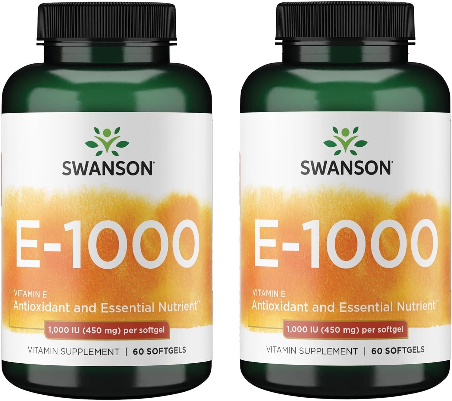Swanson Vitamina E 1000 UI (450 mg) - 60 Softgels