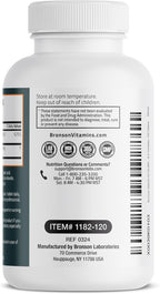 Bronson Vitamina K2 D3 (MK7) - 5000 UI Vitamina D3 + 90 mcg K2 MK-7, 120 Comprimidos