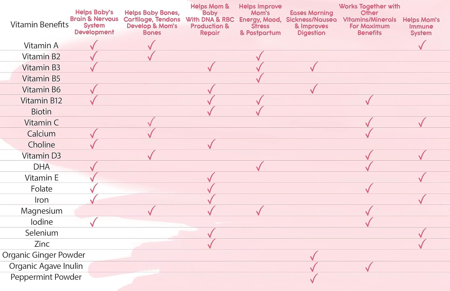 Feed Mom & Me Vitamina Prenatal + DHA, 22 Vitaminas y Minerales para el Apoyo Nutricional de la Madre y el Bebé - 30 Días