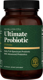 Global Healing Ultimate Probiotic Blend - Probióticos y Prebióticos, 75B UFC (60 Cápsulas)
