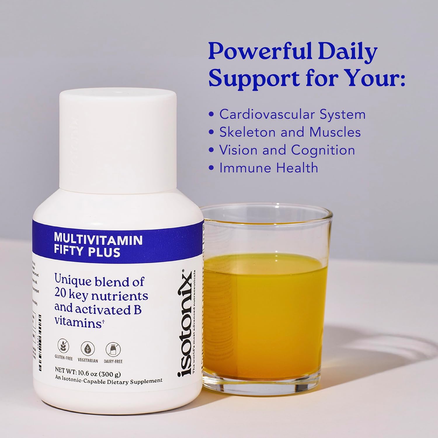 Isotonix Multivitamin Fifty Plus – Multivitamínico diario para adultos mayores de 50 años