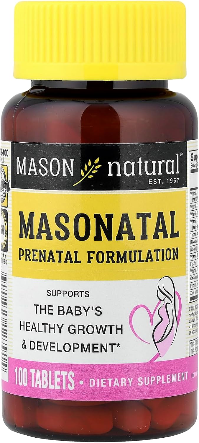 Mason Natural Masonatal Fórmula Prenatal, 100 Comprimidos