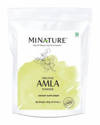 Mi Nature Amla Powder - Polvo de Amla (Grosella India) 454 g - Vitamina C - No OGM - Vegano - Sin Gluten - Hecho en India
