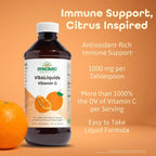 Dynamic Health VitaLiquids Vitamina C Líquida 1000 mg con Escaramujo y Bioflavonoides - 240 ml
