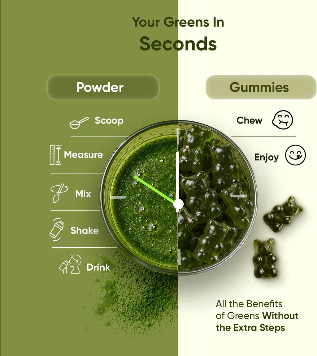 WeightWorld Super Greens Gummies - Energía, Inmunidad y Salud Digestiva - 90 Gominolas Veganas de Superalimentos