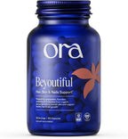 Ora Organic Hair, Skin, and Nails Support - Beyoutiful - Suplemento de Belleza con Vitaminas B y Biotina para Cabello Saludable, Niacina para la Piel - 60 Cápsulas Veganas