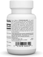 Source Naturals Hydroxocobalamin, Vitamin B12, 1 mg - 60 Cherry-Flavored Lozenges