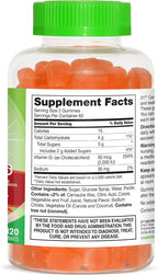 21st Century Daily D Gummies Sabor Fruta - 120 Gominolas, Paquete de 3