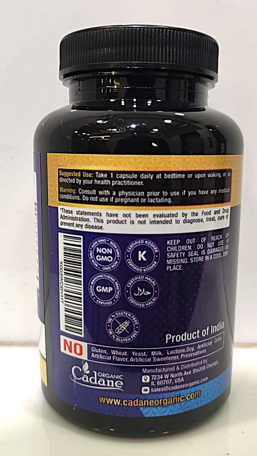Organic Cadane Berberina 7en1 - 90 Cápsulas - Suplemento con Quercetina y Canela