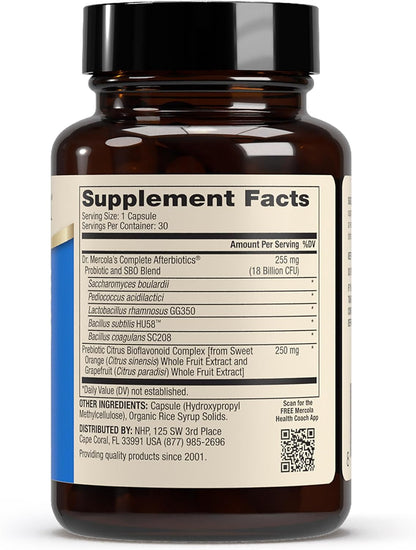 Dr. Mercola Complete Afterbiotics - 18 Mil – Probióticos no formadores de esporas: Cepas tradicionales como – Image 2
