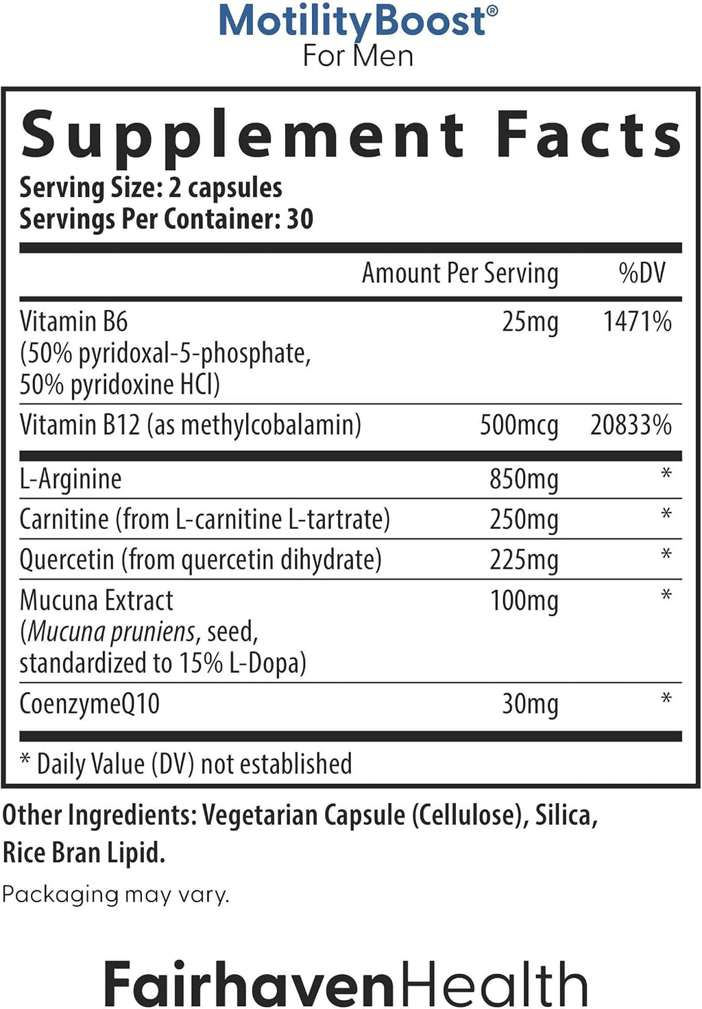 FertilAid for Men y MotilityBoost Combo - 150 Cápsulas (1 Mes)