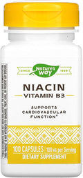 Nature's Way Niacina 100 mg, 100 Cápsulas
