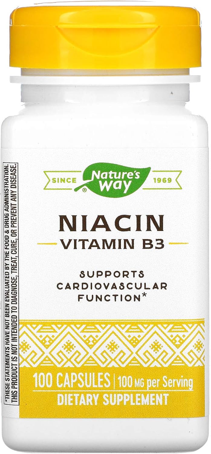 Nature's Way Niacina 100 mg, 100 Cápsulas