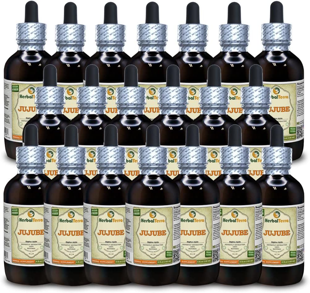 Jujube (Ziziphus Jujuba) Glicerito - Extracto Líquido Sin Alcohol - 5x60 ml