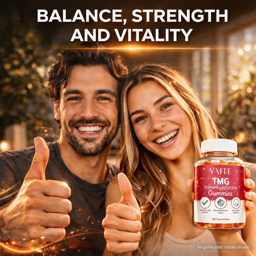 VAITE TMG Gummies – Trimetilglicina 800mg, 60 Gominolas Veganas