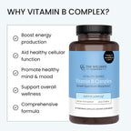 Complejo B de The Wellness Company – Recuperación Muscular, Concentración y Resiliencia, Vitaminas B Metiladas de Amplio Espectro | 30 Cápsulas (1 Mes de Suministro)