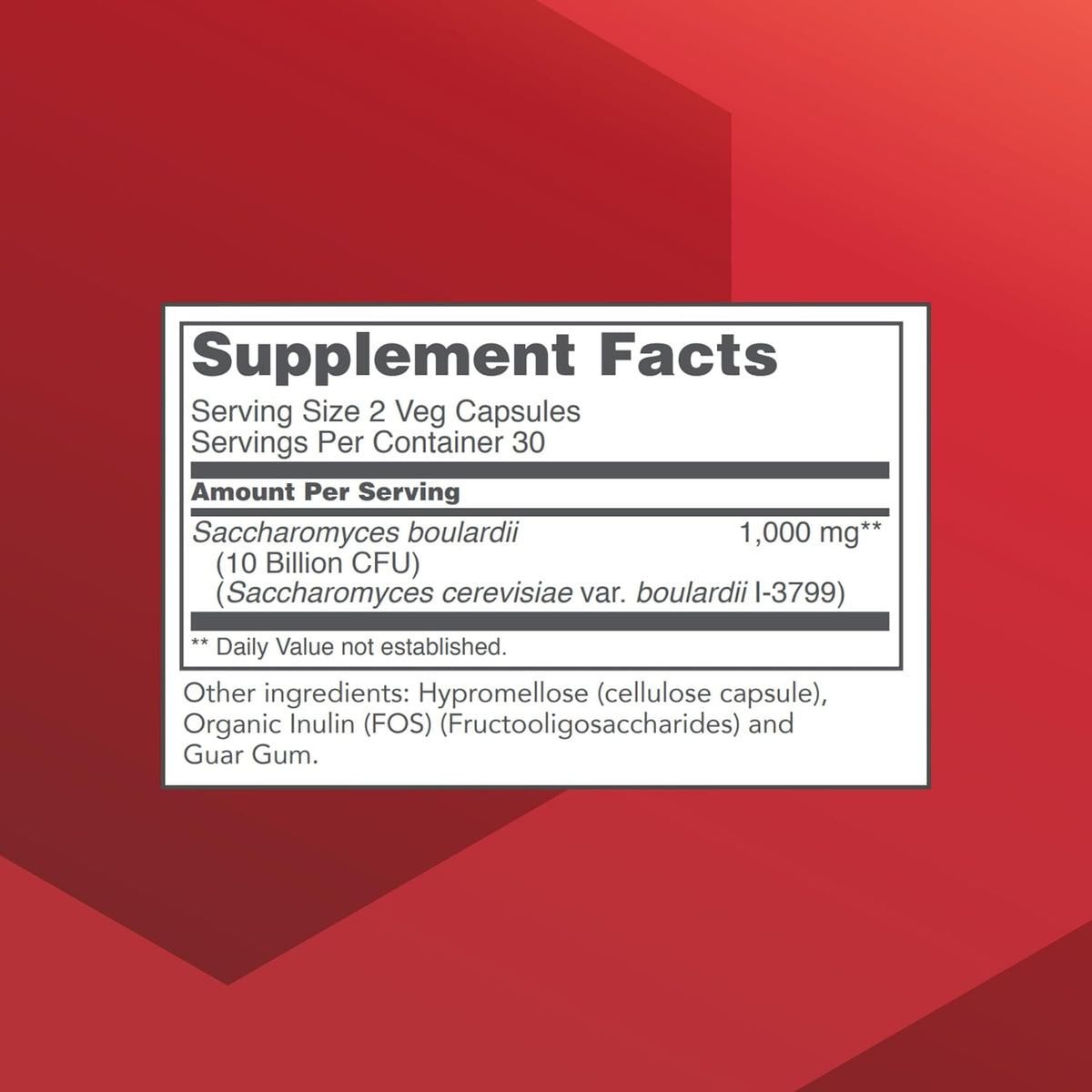 PROTOCOL FOR LIFE BALANCE Saccharomyces Boulardii - 10 Mil Millones UFC - Probiótico - 60 Cápsulas – Image 2
