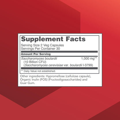 PROTOCOL FOR LIFE BALANCE Saccharomyces Boulardii - 10 Mil Millones UFC - Probiótico - 60 Cápsulas – Image 2