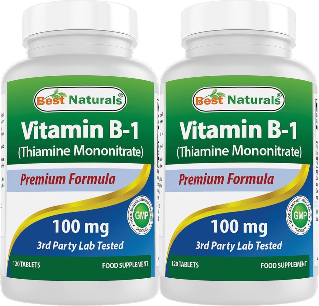 Best Naturals Vitamina B1 (Tiamina Mononitrato) 100 mg - 120 Comprimidos