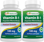Best Naturals Vitamina B1 (Tiamina Mononitrato) 100 mg - 120 Comprimidos