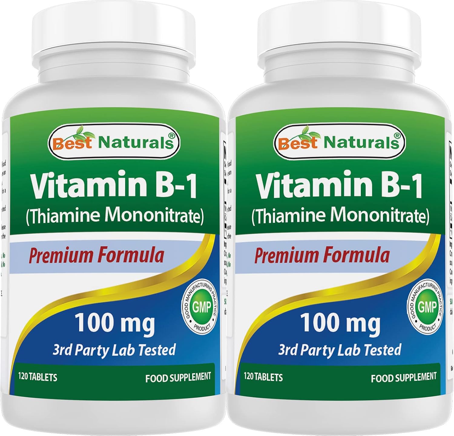 Best Naturals Vitamina B1 (Tiamina Mononitrato) 100 mg - 120 Comprimidos