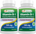 Vitamin B1 (Tiamina) 100 mg - 120 Comprimidos, Pack de 2