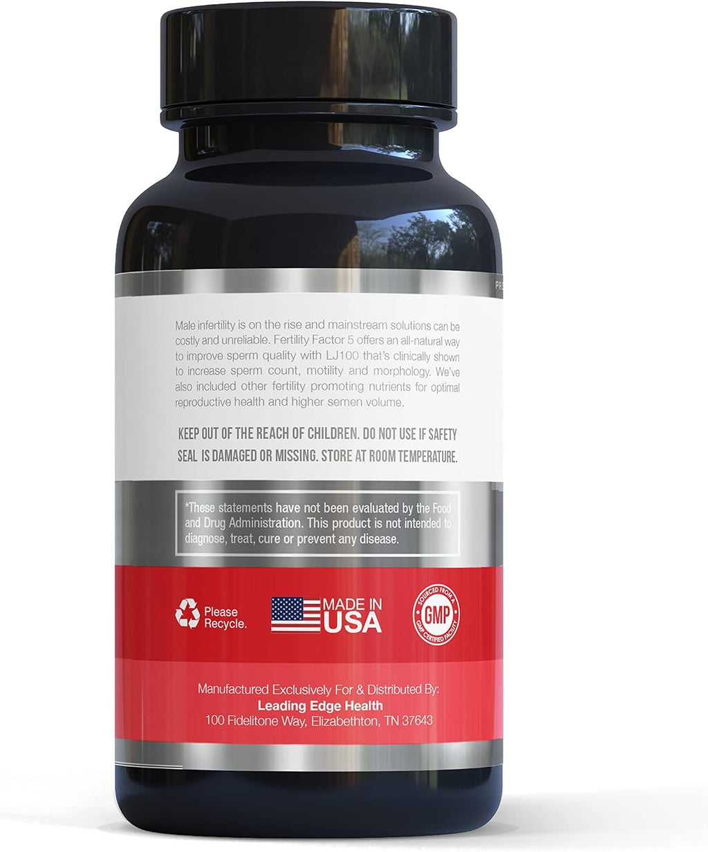 VigRX Fertility Factor 5 para Hombres - Suplemento de Salud Reproductiva con Tongkat Ali LJ100, Panax Ginseng, Zinc y Selenio - 30 Cápsulas