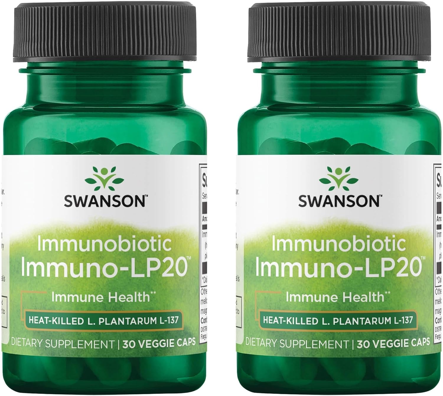 Swanson Immunobiotic Immuno-Lp20 50 mg 30 Cápsulas Vegetales (Pack de 2)