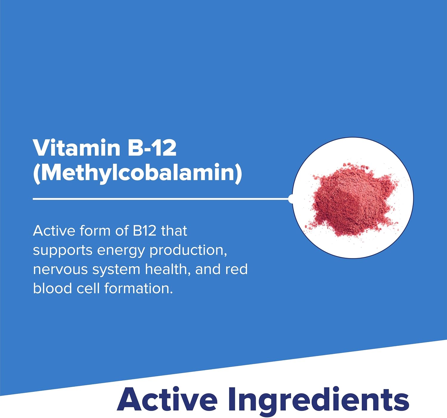 Superior Source No Shot Metilcobalamina B-12 1.000 mcg - Vitamina B-12 para favorecer la producción de energía, la salud cerebral y el bienestar general - Comprimidos sublinguales de rápida absorción - 60 comprimidos