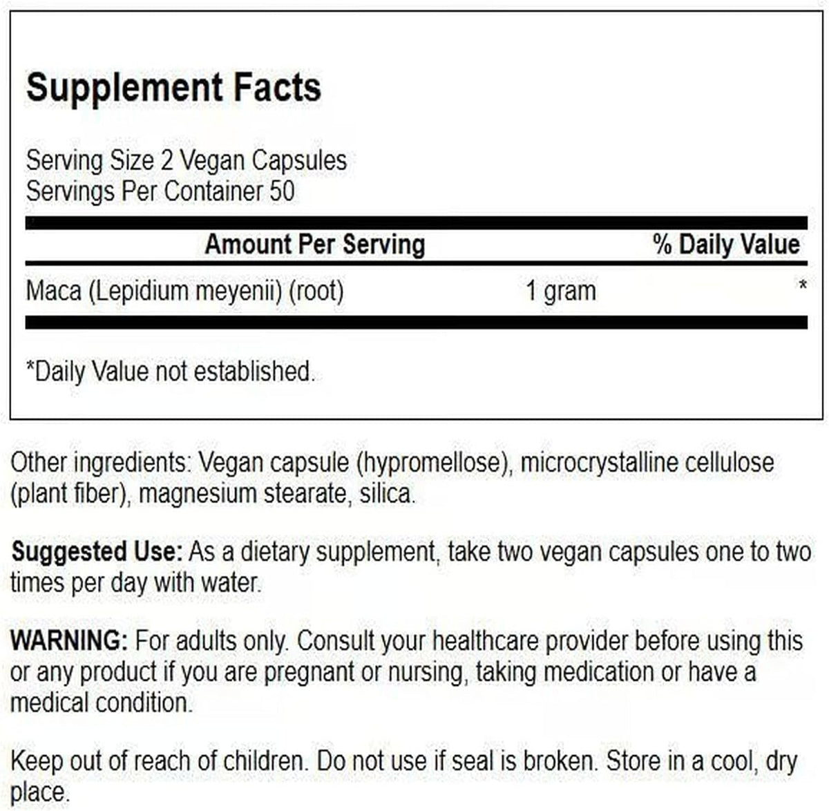 Swanson Maca 500 mg - 100 Cápsulas – Equilibrar las hormonas: Tradicionalmente se utiliza para mantener el – Image 2