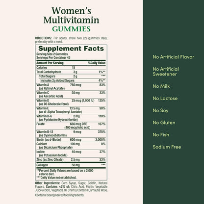 Nature's Bounty Multivitamínico para Mujeres – Biotina: ayuda a mantener el cabello y las uñas en buen estado. – Image 6