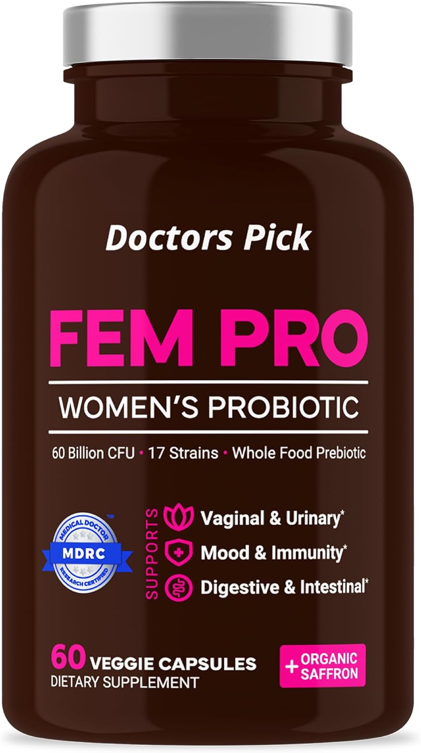 Doctors Pick Fem Pro Probióticos para Mujeres – 60 Cápsulas Veganas