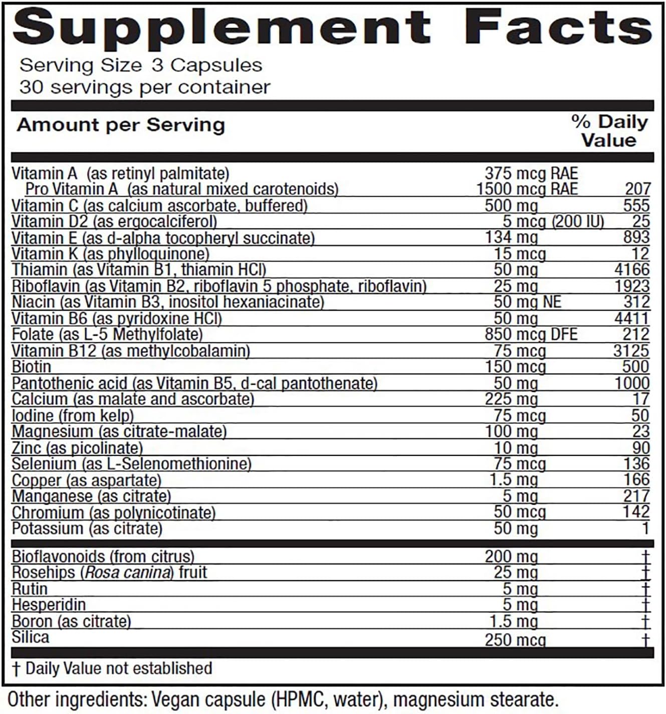 Vitanica Women's Symmetry, Multivitamin and High Potency Mineral, Vegan, 90 Capsules