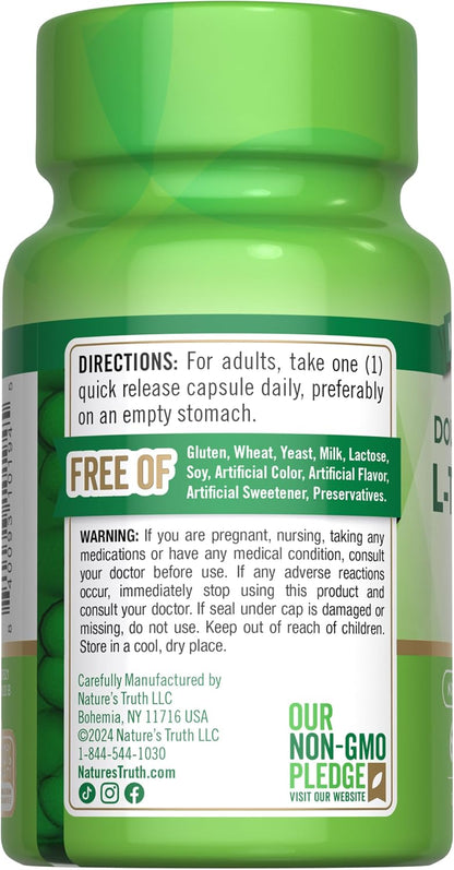 L-Teanina 200 mg – 60 Cápsulas de Liberación Rápida – Nature's Truth – Image 7