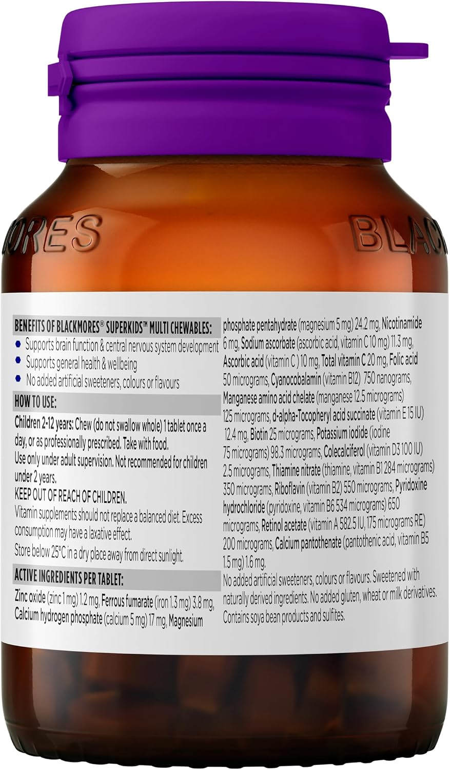 Blackmores Superkids Multi 60 Comprimidos Masticables