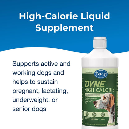 PetAg Dyne Suplemento Nutricional Líquido de Alto Contenido Calórico para Perros y Cachorros de 8 Semanas o Más - 946 ml - – Image 3