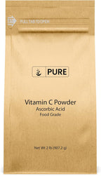 PURE ORIGINAL INGREDIENTS Vitamina C en Polvo (5 lb) Ácido Ascórbico, No Transgénico, Complemento Alimenticio