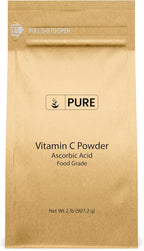 PURE ORIGINAL INGREDIENTS Vitamina C en Polvo (2 lb) Ácido Ascórbico, No Transgénico, Suplemento Alimenticio