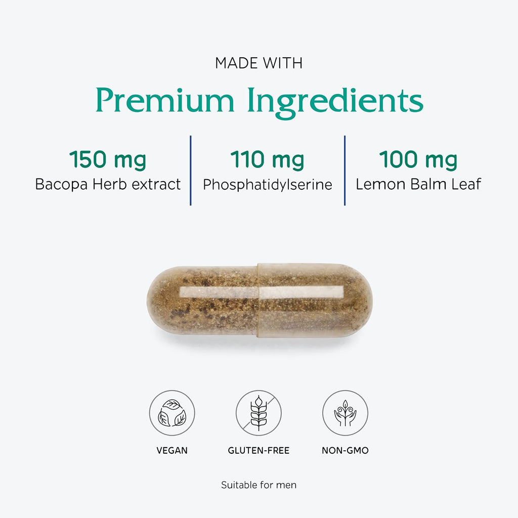 Vitanica MindBlend, Apoyo Cerebral, 60 Cápsulas Veganas