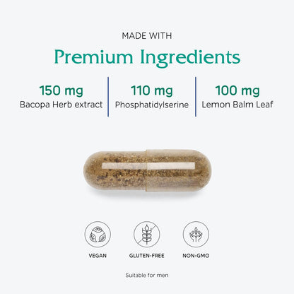 Vitanica MindBlend, Apoyo Cerebral, 60 Cápsulas Veganas – Image 4