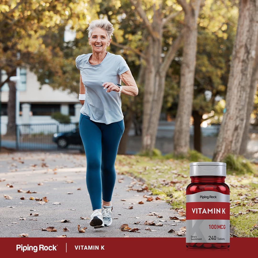 Piping Rock Vitamin K, 100 mcg, 240 Tablets – La vitamina K contribuye al mantenimiento de los huesos en – Image 6