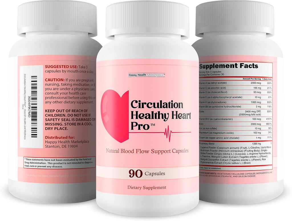 Circulation Healthy Heart Pro – Suplemento Avanzado para la Circulación Sanguínea