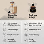 Zingavita Ayurveda Himalayan Shilajit 750mg Efervescente con Ashwagandha, Gokshuru, Fenogreco, Brahmi y Safed Musli - Pack de 2
