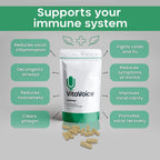 VitaVoice Nootrópicos y Vitaminas para Salud Vocal, Bienestar y Mente, 30 Cápsulas