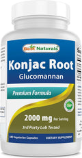Best Naturals Raíz de Konjac 2000mg, 180 Cápsulas