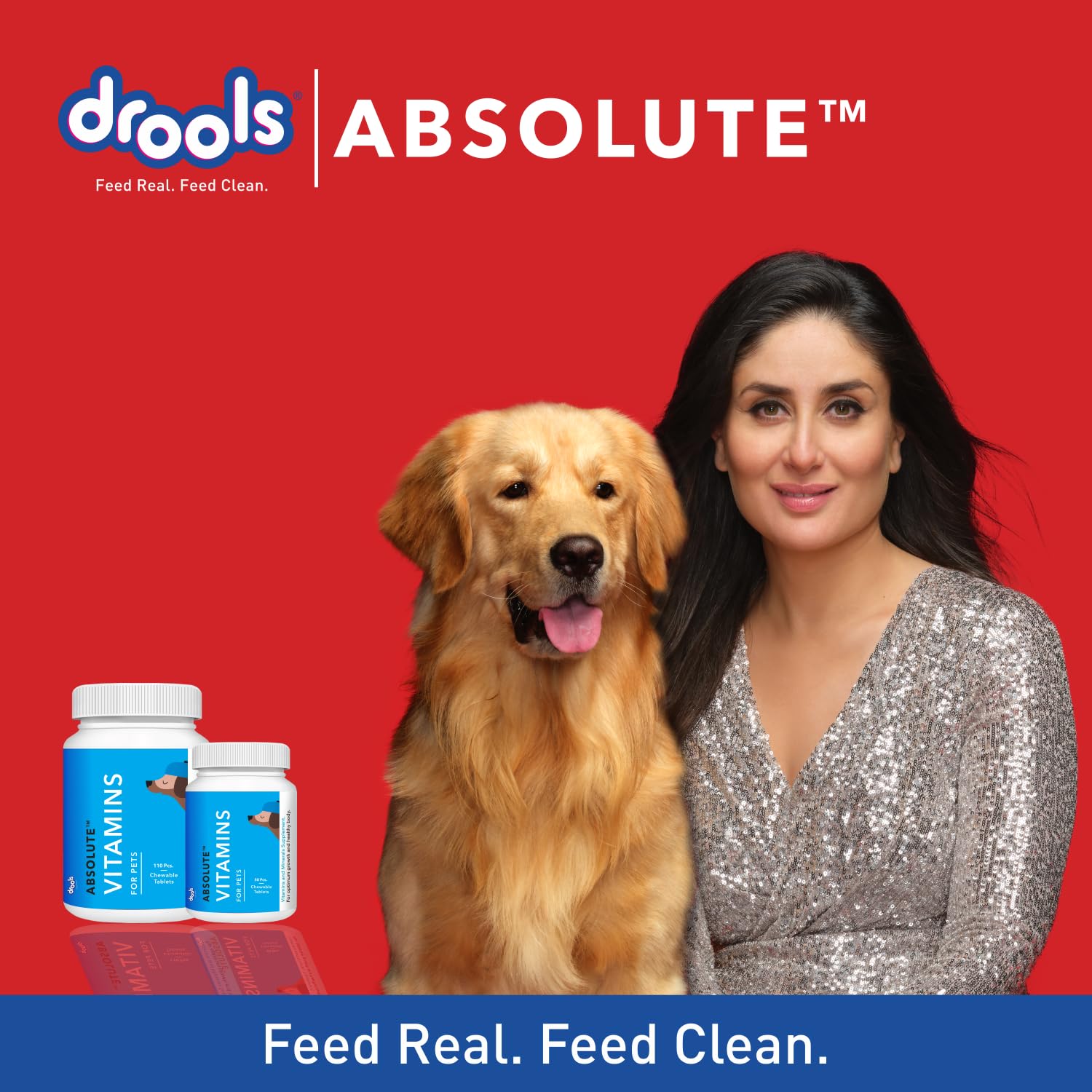 Drools Absolute Vitamin Tablet - Multivitamin Supplement for Dogs, 50 Tablets