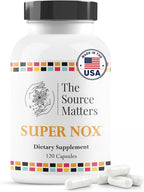 Super NOX (120 Cápsulas) - Suplemento de Óxido Nítrico con L-Citrulina - Potenciador de Óxido Nítrico para Apoyo Circulatorio y Vascular | Quercetina y Extracto de Semilla de Uva