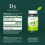 Vitamina D3 5000 IU – 120 Cápsulas Vegetales – Innervisnutrition